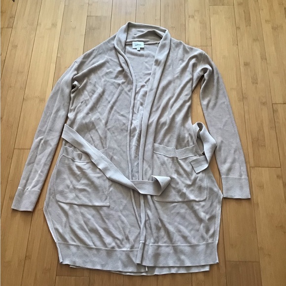 Aritzia Wilfred Torcy Belted Duster Cardigan Sweater - Picture 3 of 7